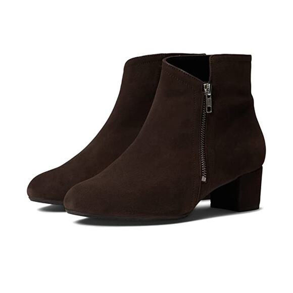 Eric Michael Womens Alexis Booties EU 39 US 8.5-9 Dark Brown Suede NWOB - Picture 1 of 13